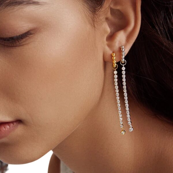 ANIA HAIE GOLD ROW BEZEL EARRING CHARM EC060-07G - Image 2