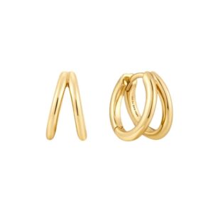 ANIA HAIE GOLD DOUBLE HUGGIES E059-14G