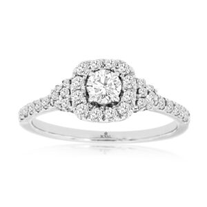 WHITE GOLD DIAMOND ENGAGEMENT RING WH1565D