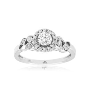 WHITE GOLD DIAMOND ENGAGEMENT RING WH1739D