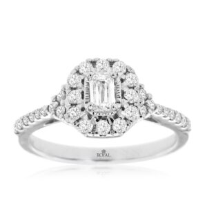 WHITE GOLD DIAMOND ENGAGEMENT RING WH1081D