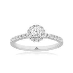 WHITE GOLD DIAMOND ENGAGEMENT RING WH1325D