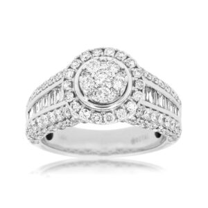 WHITE GOLD DIAMOND ENGAGEMENT RING WC8321D
