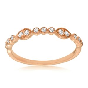 ROSE GOLD DIAMOND WEDDING BAND PC8434D