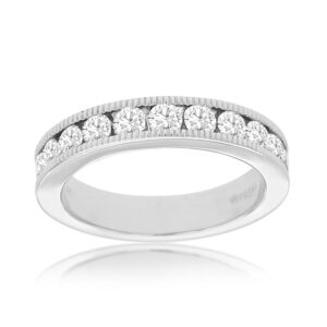 WHITE GOLD DIAMOND WEDDING BAND WC8922D