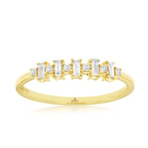 YELLOW GOLD DIAMOND WEDDING RING H1278D