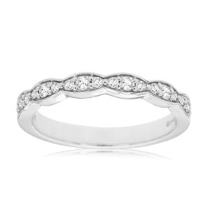 WHITE GOLD DIAMOND WEDDING BAND WC8042D