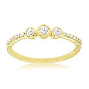 YELLOW GOLD DIAMOND ENGAGEMENT RING C8723D