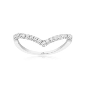 WHITE GOLD DIAMOND CONTOUR RING WH1985D