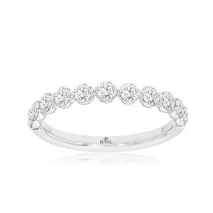 WHITE GOLD DIAMOND WEDDING BAND WH1333D