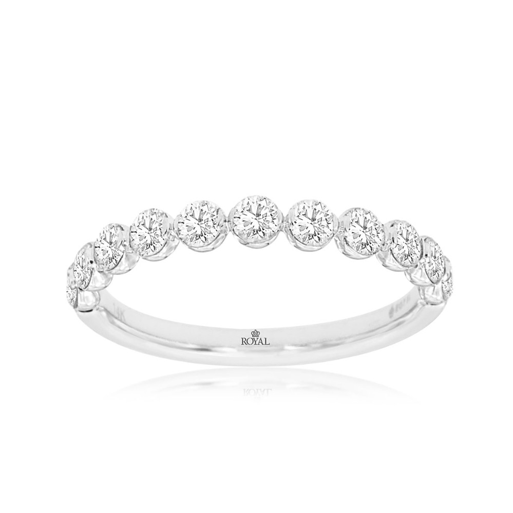 WHITE GOLD DIAMOND WEDDING BAND WH1333D