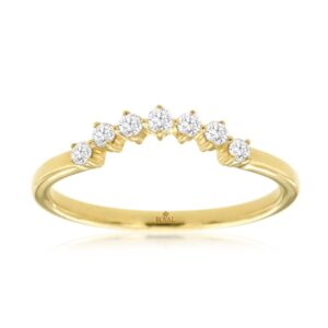 YELLOW GOLD DIAMOND BAND H1124D