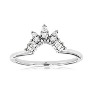 WHITE GOLD DIAMOND CONTOUR BAND WH1612D