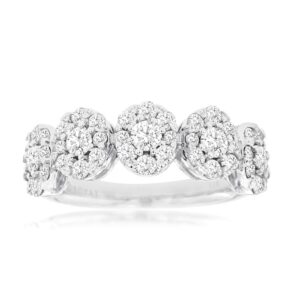 WHITE GOLD DIAMOND WEDDING BAND WC9185D