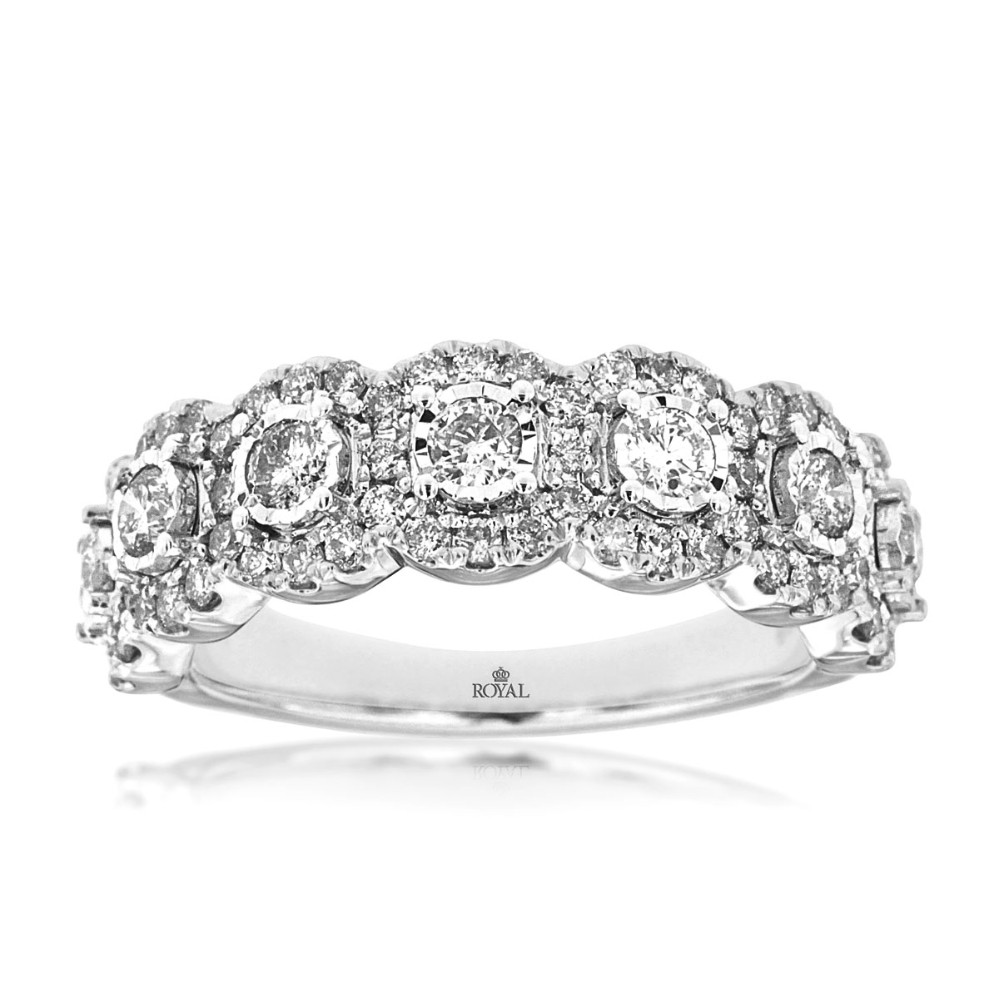 WHITE GOLD DIAMOND WEDDING BAND WC9238D