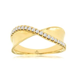 YELLOW GOLD DIAMOND RING H1751D