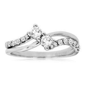 WHITE GOLD DIAMOND ENGAGEMENT RING WC7673D