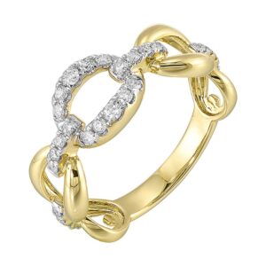 YELLOW GOLD DIAMOND RING RG15495-4YC