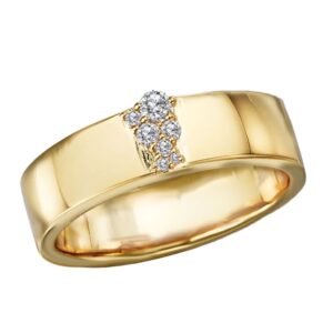 KIM INTERNATIONAL YELLOW GOLD DIAMOND BAND 113945-7Y