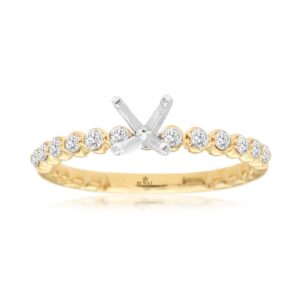 YELLOW GOLD DIAMOND SEMI-MOUNT H1334S