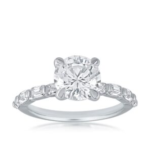 WHITE GOLD DIAMOND SEMI-MOUNT 902171A