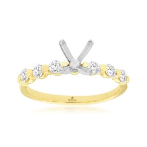 YELLOW GOLD DIAMOND SEMI-MOUNT 3878S