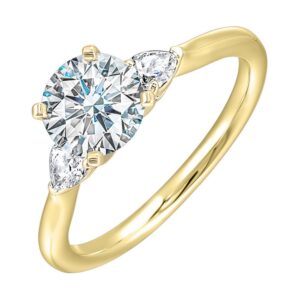 YELLOW GOLD DIAMOND SEMI-MOUNT W0240RN100SM-4YB