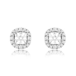 WHITE GOLD DIAMOND EARRING JACKETS WC8784D