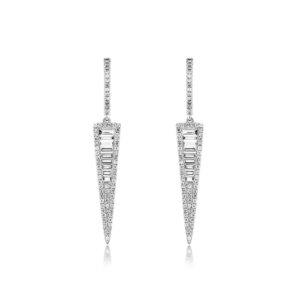 WHITE GOLD DIAMOND EARRINGS WC8659D