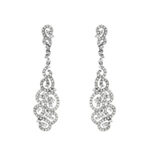 WHITE GOLD DIAMOND EARRINGS WC6717D