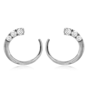 WHITE GOLD DIAMOND EARRINGS WH1168D