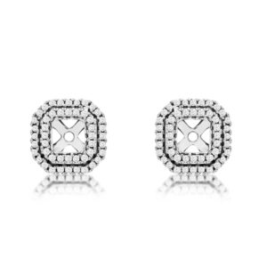 WHITE GOLD DIAMOND EARRING JACKETS WC8685D