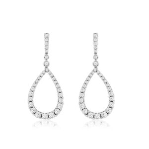 WHITE GOLD DIAMOND EARRINGS WC7815D