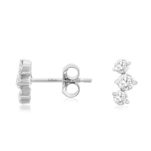 WHITE GOLD DIAMOND EARRINGS WH3726D