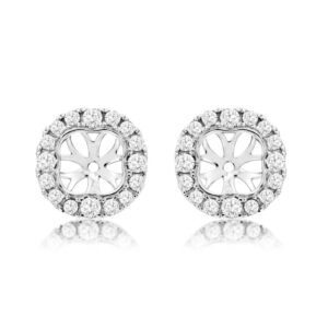WHITE GOLD DIAMOND EARRING JACKETS WC8785D