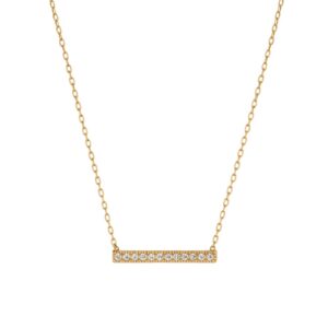 YELLOW GOLD DIAMOND NECKLACE H1145D