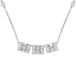 WHITE GOLD DIAMOND NECKLACE WC9894D