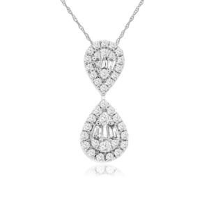 WHITE GOLD DIAMOND PENDANT WC9677D