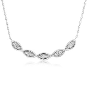 WHITE GOLD DIAMOND NECKLACE WH1211D