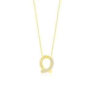 YELLOW GOLD DIAMOND PENDANT H2969D