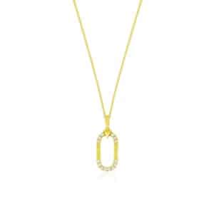 YELLOW GOLD DIAMOND PENDANT H3000D
