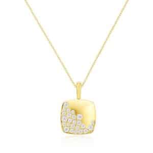 YELLOW GOLD DIAMOND PENDANT H3170D