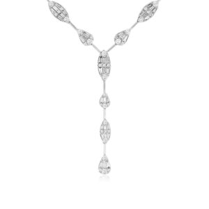WHITE GOLD DIAMOND NECKLACE WC9377D