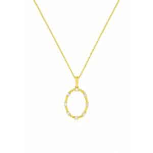 YELLOW GOLD DIAMOND PENDANT H3417D