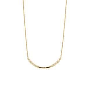 YELLOW GOLD DIAMOND NECKLACE H1453D