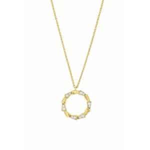 YELLOW GOLD DIAMOND NECKLACE H1414D