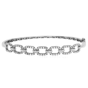 WHITE GOLD DIAMOND BANGLE WC8132D