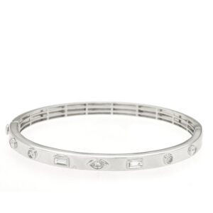 WHITE GOLD DIAMOND BANGLE WH1778D