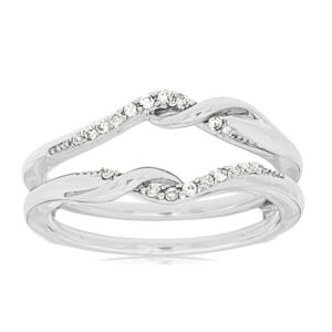 WHITE GOLD DIAMOND INSERT RING WC7276D