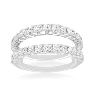 WHITE GOLD DIAMOND INSERT RING WC9138D